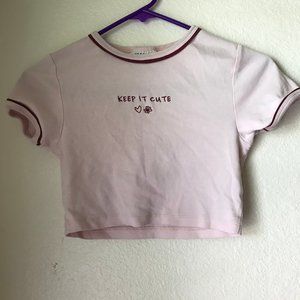 Light pink and red tee